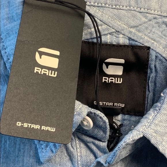 💋NWT G-STAR Raw Denim Utility Snap Organic Cotton Romper - Picture 15 of 15